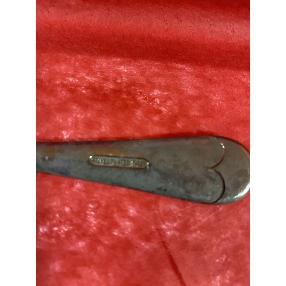 Antique Vintage Leonard Silverplate Slotted Serving Spoon Made In‎ Italy 8.5